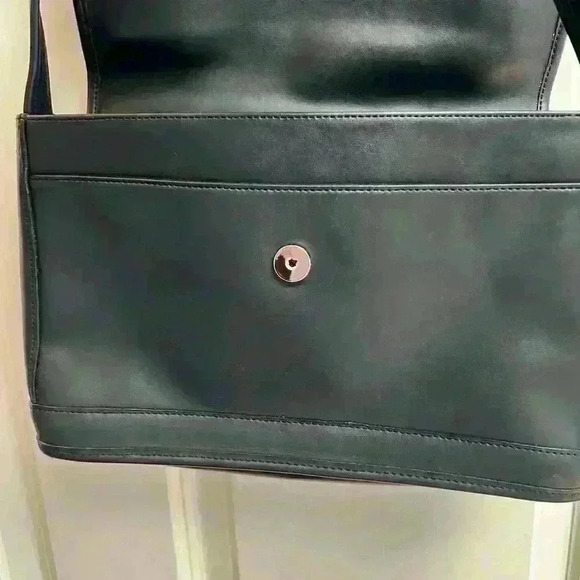 Giani Bernini Blue Leather Satchel Handbag Classic style long strap - Picture 12 of 15